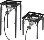 ROVSUN 200,000 BTU Powerful Propane Burner, High Pressure Portable Single Gas Stove Cooker with Adjustable Height & 20psi Regulator for Outdoor Camp Cooking Home Brewing Turkey Frying Maple Syrup Boil