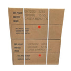 Genuine U.S. Military Surplus Ready to Eat Meals (12 Packs) Inspection Date 01/2026 or Newer - Case A, Case B and A/B Combo available. Manufactured by Wornick, Sopacko or Ameriqual. (A/B Case Combo [Menus 1-24])