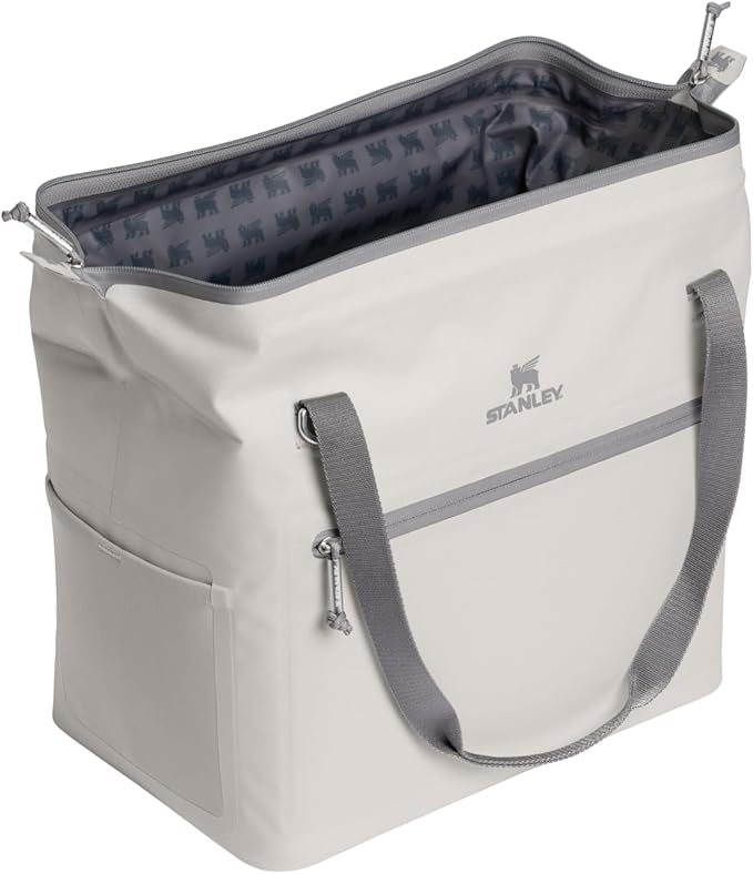 Stanley All Day Julienne Max Soft Cooler Bag and Lunch Box 20 Quarts | 30 Can Cooler with Handles and Strap | Stays Cold for a Day | Insulated Travel Bag with Zipper | BPA-Free | Ash