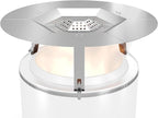 Upgraded Heat Deflector for Solo Stove Yukon 27’’, 304 Stainless Steel Heat Diffuser with Detachable Legs & Fix Hoop, Capture and Redirect Warmth, Camping Accessory