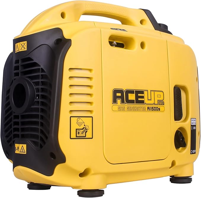 Aceup Energy 1500 Watt Portable Inverter Generator, Gas Powered Generator Ultra- Quiet for Home, EPA Compliant