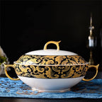Vintage 56 Chinese Tableware, Bone China Bowls, Chopsticks, Plate Sets, Household Party Utensils