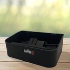 Mr. Bar-B-Q Collapsible BBQ Grilling Caddy w/Extended Hook, Store All Grilling Accesories in One Place, BBQ Caddy for Outdoor Barbecue, Camping Trip, Roller Towel Holder, Kitchen Storage Organizer
