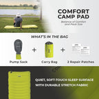 CORE Sleeping Pad for Camping | Perfect Ultralight Sleeping Mat for Tents & Camping Gear | Lightweight & Inflatable Blow Up Mattress for Travel, Hiking & Outdoor Use
