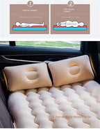 SUV Inflatable Bed, Car Camping Air Mattress, Cold-Resistant and Wear-Resistant Inflatable Mattress, Fast Inflatable Folding Bed, Multi-Functional Travel Sleeping Mat (Pig Size 2)