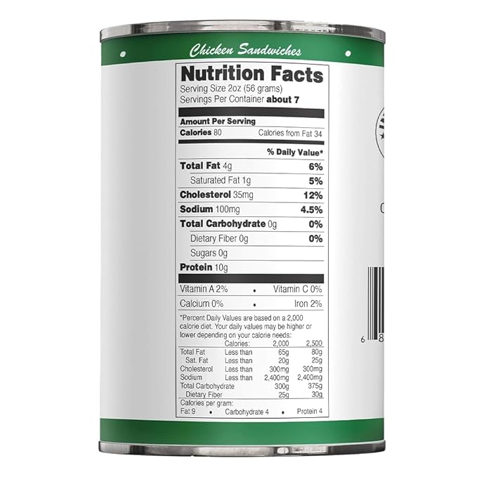 Werling & Sons Canned Chicken 14.5 Oz– Fully Cooked, Ready to Eat | Premium Quality, Recipe-Ready Canned Meat | 5-Year Shelf Life | Pantry Staple for Camping, Survival & Emergency Use | Made in USA | Pack of 6