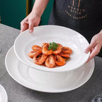 Camping Plates Dish Plate Tableware Hotel Commercial Creative Cold Dish Plate Stir-Fry Plate Ceramic Salad Bowl Fruit Bowl Decorative Plate