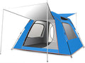 3-4 Person Camping Tent, Outdoor Waterproof Family Tents Weatherproof, Automatic Pop Up Backpacking Tent with Carry Bag and Tent Foyers, for Camping Hiking Traveling