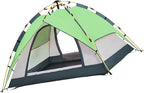 Camping Tent Oxford Cloth Automatic Pop Up Double Layer Family Tent for Hiking Traveling Backpacking Pink Professional Accessories for Use