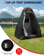 Abahub Pop Up Shower Tent, 59 x 59 x 74.8 in, Portable Instant Privacy Tents for Camping, Outdoor Changing Room with Removable Floor Mat & Rain Shelter