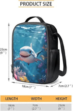 Shark Backpack for Boys With Lunchbox 3 Piece Backpack Set 17 Inch Soft Zipper Pencil Case Kindergarten Elementary Middle Travel Backpacks for Kids Mochilas Escolares Para Niños
