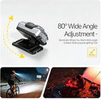 F8 Headlamp Rechargeable, 800 Lumen Super Bright LED Head Lamp, IP67 Waterproof with Motion Sensor and Red Light, AAA Battery Compatible for Work, Camping, Hiking, Running
