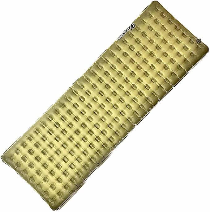NEAR ZERO Blow Up Mattress for Camping Gear - Inflatable Sleeping Pad with R-Value of 3.7, Dual-Plated Aluminum, Soft and Noise-Free Sleep, Reliable Valve, Sleeping Mattress for Camping Tent.