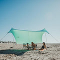 Neso Grande Portable Beach Tent Sun Shelter - Lightweight Beach Shade Canopy - Easy Setup for Family Outings - Patented Reinforced Corners - UPF 50+ Sun Protection - 7ft Tall, 9 x 9ft