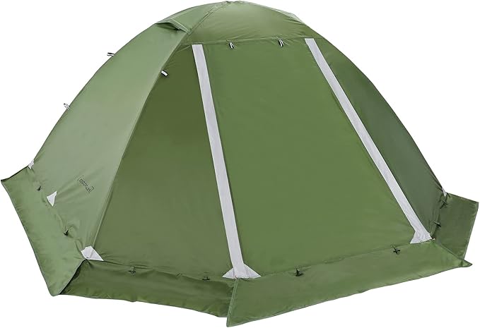 Clostnature Lightweight Backpacking Tent - 1/2 Person 4 Season Ultralight Waterproof Camping Tent, Large Size Easy Setup Tent for Winter, Cold Weather, Family, Outdoor, Hiking and Mountaineering