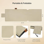 Heated Seat Pad & Cushion, Extra-Long Chair Heating Pad with 10000mAh Battery Pack, Waterproof 3S Fast Heat Seat Warmer for Full Back, Hips & Legs, Ideal for Office Chair, Camping, Fishing & Home