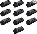 10Pcs Tie Down Straps Black Adjustable Nylon Strap with Buckles 1" x 47" (3.9ft) Straps with Quick Release, Lashing Strap for Backpacking, Outdoor Activities