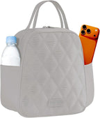 Lunch Box for Women and Men Soft Insulated,Leakproof Lightweight Lunch Box,Reusable Lunch Cooler for Work Picnic Camping,Grey