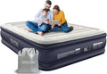 Air Mattress Queen With Built In Pump,18''Raised Blow Up Mattress 2 Mins Self-Inflation/Deflation,Upgraded Thicker Inflatable Mattress，Air Bed with Storage Bag for Guests,Home，Camping，660 lbs Max