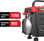PowerSmart 1200W Portable Gasoline Generator, 71cc 2-Stroke Gas Powered Engine with 900W Rated Power, 50:1 Fuel Mix, 5-Hour Runtime at 50% Load, EPA Compliant for Camping, Tailgating