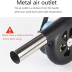 Sunglow Outdoor Cooking BBQ Fan Air Blower，Hand Crank Blowers， Barbecue Fire Bellows for Picnic Camping Stove Accessories