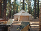 DOD Takenoko Bell Tent – Luxury 4-Season Glamping Tent | 150 sq ft Spacious Interior, Removable Floor, Canvo™ Roof, Mesh Walls, Full 360° Access | Premium Family Camping Shelter