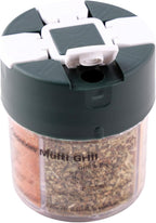 Coghlan's Multi-Grill Shaker – 4-in-1 Outdoor Spice Shaker with Flip-Top Lids for Chicken, Seafood, Steak, and Grilling Blends – Durable, Compact, and Travel-Ready for Camping, RV or BBQs