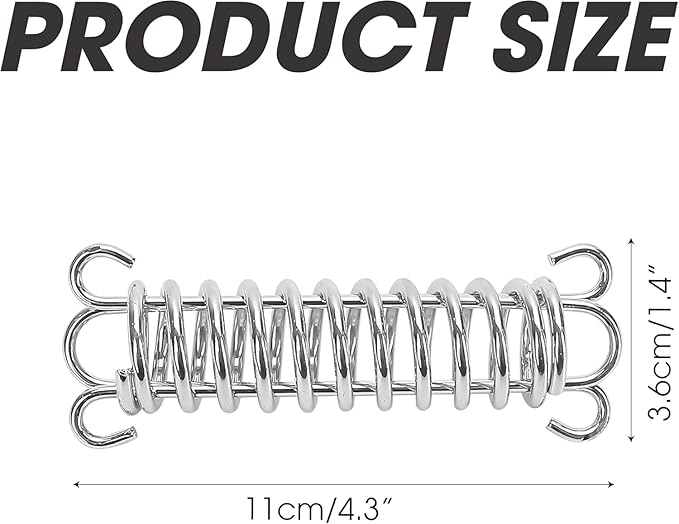 4Pcs Tent Spring Buckle,Heavy Duty Stainless Steel Awning Rope Tensioner, Tarps, Tents, Wire Racks Accessories