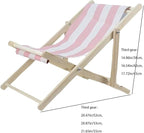 Pink Striped Casual Camping Outdoor Folding Chairs Portable and Foldable Beach Camping Chair Lightweight Grassland Outdoor Lounge Chairs