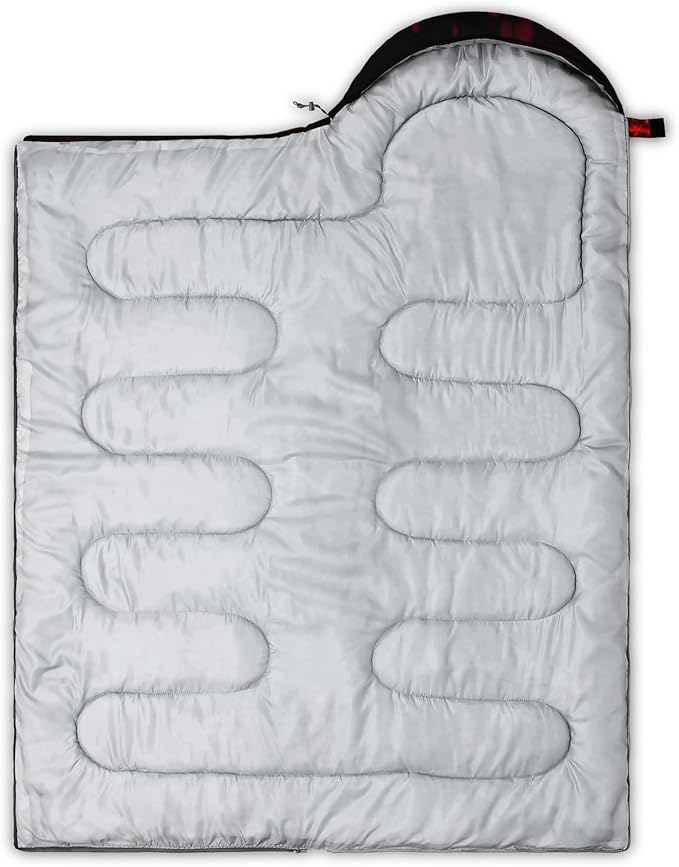 QOOMO Camping Sleeping Bags,3 Season Warm & Cool Weather,Lightweight,Waterproof Sleeping Bags for Adults & Kids,Traveling,and Outdoors,Camping Gear Equipment