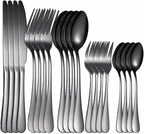 Flatware sets White Gold Cutlery Set 20Pcs Forks Spoons Knifes Stainless Steel Cutlery Set Kitchen Tableware Sets Dinnerware Set Dropshipping Stainless Steel