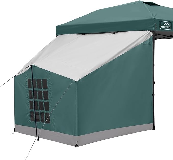 KAMPKEEPER Canopy Side Tent, Camping Canopy Tent for 10x10 Pop Up Canopies, Cube Tents, Gazebo Room Compatible with 10' Wide Canopies(Canopy Not Included)