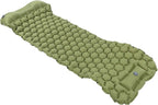 EVTSCAN Camping Sleeping Pad Mat Foot Press Inflatable Cushion Mattress for Tent Hiking Travel