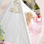 1:12 Dollhouse Camping Bed Tent, 1 Set Fairy Style Mini Pink Lace Tent with Carpet, Miniature Outdoor Furniture Accessories for Bedroom,Patio and Garden for Teens & Adults