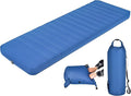 BestComfort Sleeping Pad for Camping with 2-in-1 Air Pump Sack Carry Bag, 4inch Inflatable Camping Mattress for Backpacking Hiking Car Traveling, Waterproof Ultralight Camping Sleeping Mat, Blue