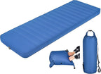 BestComfort Sleeping Pad for Camping with 2-in-1 Air Pump Sack Carry Bag, 4inch Inflatable Camping Mattress for Backpacking Hiking Car Traveling, Waterproof Ultralight Camping Sleeping Mat, Blue