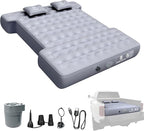 Umbrauto Truck Air Mattress for 5.5-5.8ft Full Size Short Bed, Self-Inflating Suede Surface Truck Camping Airbed for Pickup Tent Outdoor Travel Sleeping
