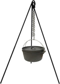 Cuisiland 48" Heavy Duty Camping Tripod Campfire Cooking Dutch Oven Tripod Adjustable Grill Tripod for Outdoor Campfire Cooking Camping, Picnic