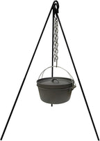 Cuisiland 48" Heavy Duty Camping Tripod Campfire Cooking Dutch Oven Tripod Adjustable Grill Tripod for Outdoor Campfire Cooking Camping, Picnic
