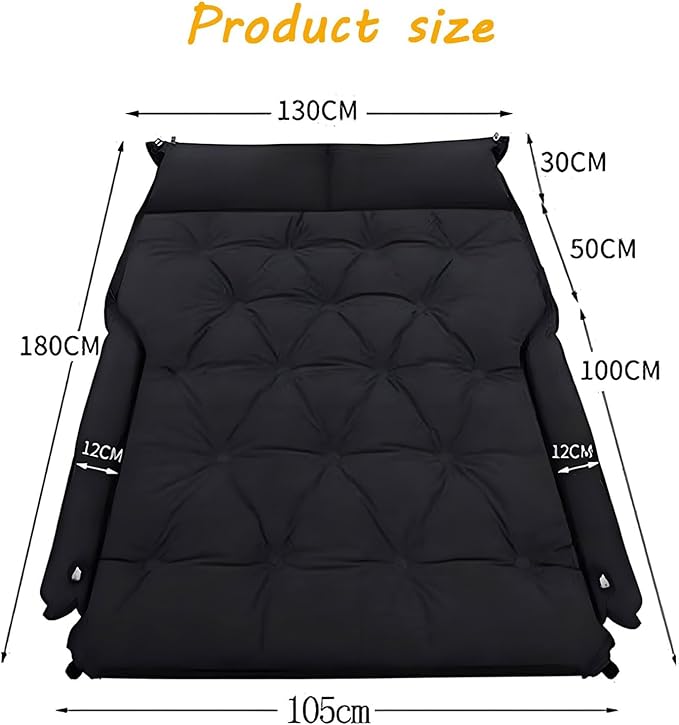 TOMSE Car Air Mattress for Cadillac Escalade (7Seats) 2021 2022 2023, Folding Double Travel Trunk Sleeping Beds Multi Functional Portable Camping Equipment,B