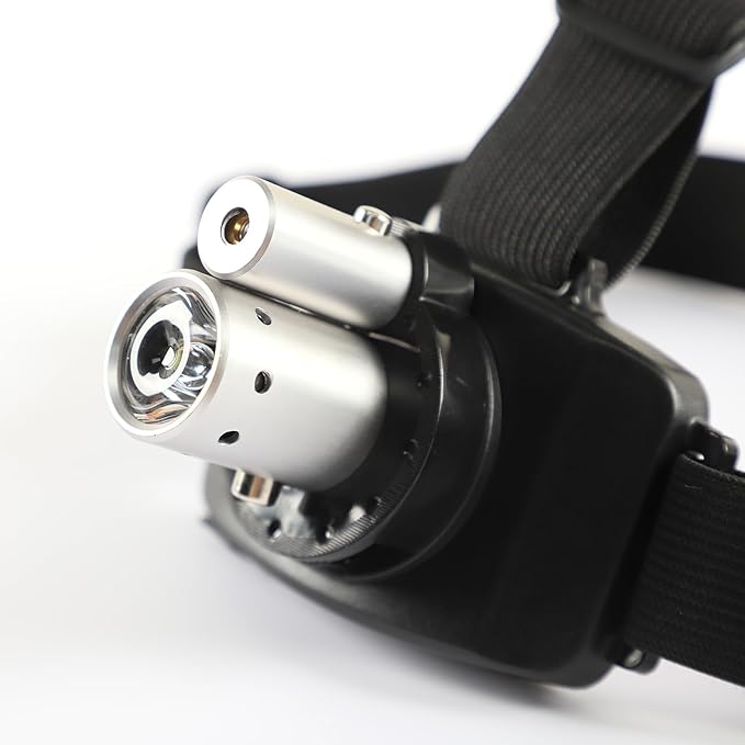 Rechargeable LED Laser Headlamp with an Adjustable Belt for Sensorimotor Control Testing and Physical Therapy Carlo Rinaudo - Inspired Concepts | Motion Control Exercise for Home and Training Use