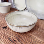 Camping Plates Ceramic Tableware Large Soup Bowl Noodle Bowl Salad Bowl Steak Plate Dessert Plate Deep Plate Home Large Decorative Plate(1PC)