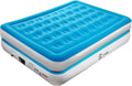 Ciays Air Mattress with Built-in Pump, Blow Up Mattress with Carrying Bag for Home and Camping, Flocked Top Inflatable Air Bed for Guests, Family