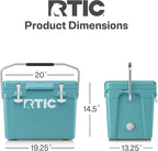 RTIC Ultra-Tough Cooler, Hard Insulated Ice Chest Box for Beach, Drink, Beverage, Camping, Picnic, Fishing, Boat, Barbecue
