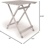 Camco 2 Pack Large Durable Aluminum Fold Away Design Multi Use Outdoor Sidetable