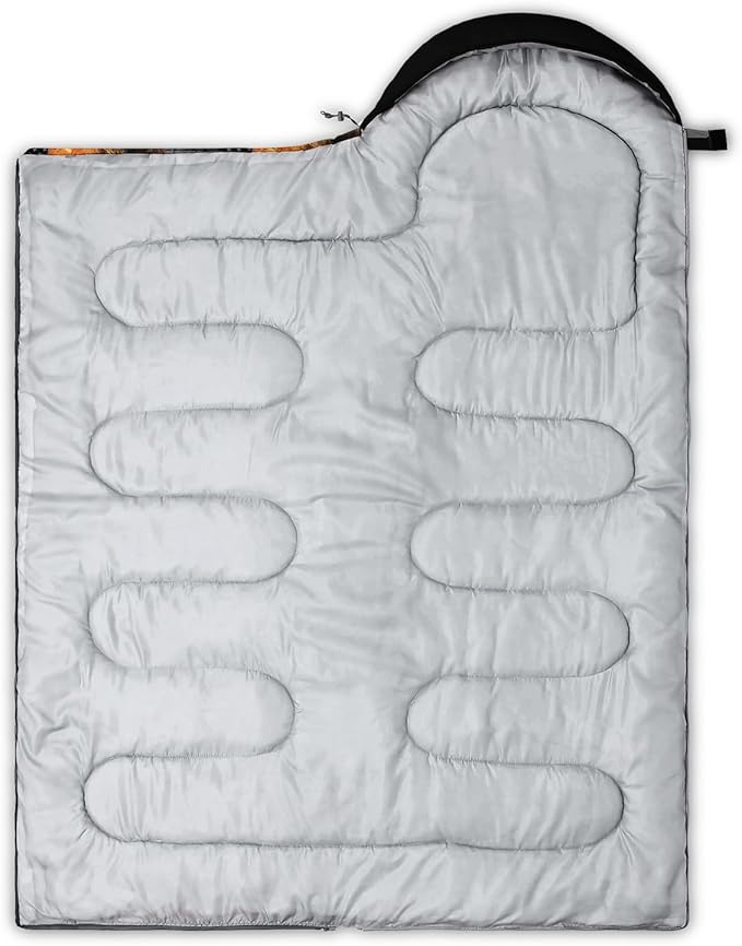 HOSIMA Dear Hunting Pattern Cold Weather Sleeping Bags for Kids Adults,Black Light Weight Waterproof Sleeping Bags for Outdoors Hiking.