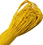 Paracord Planet – Fluorescent 1.75mm Reflective Guyline 95 Paracord Tent Rope Camping Parachute Cord – Yellow – 65ft