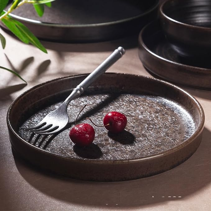 Porcelain Tableware Irregular European kiln Ceramic Dishes Middle Eastern Western Food Ceramic Set