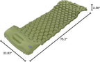 EVTSCAN Camping Sleeping Pad Mat Foot Press Inflatable Cushion Mattress for Tent Hiking Travel