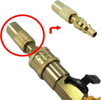 MENSI 1/4" Propane Adapter Quick Disconnect Fitting Compatible for Stansport, Camp Chef Mountaineer,Eureka Gonzo, Jetbroil Camping Stove Grill (Adapter with Quick Connect Valve 1/4")
